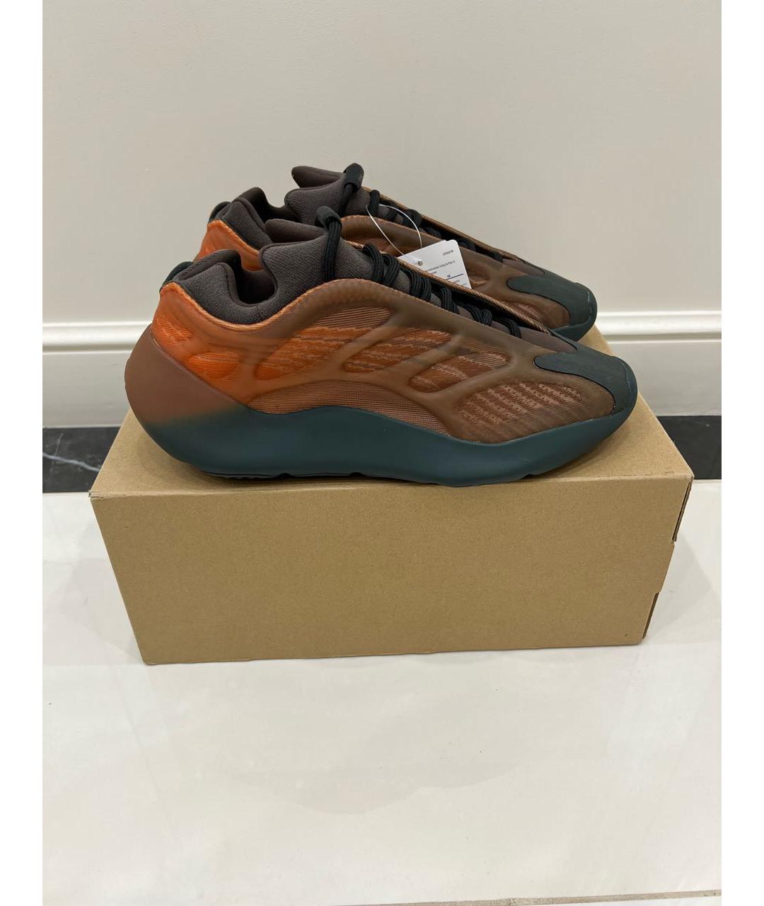 ADIDAS YEEZY Оранжевое низкие кроссовки / кеды, фото 6