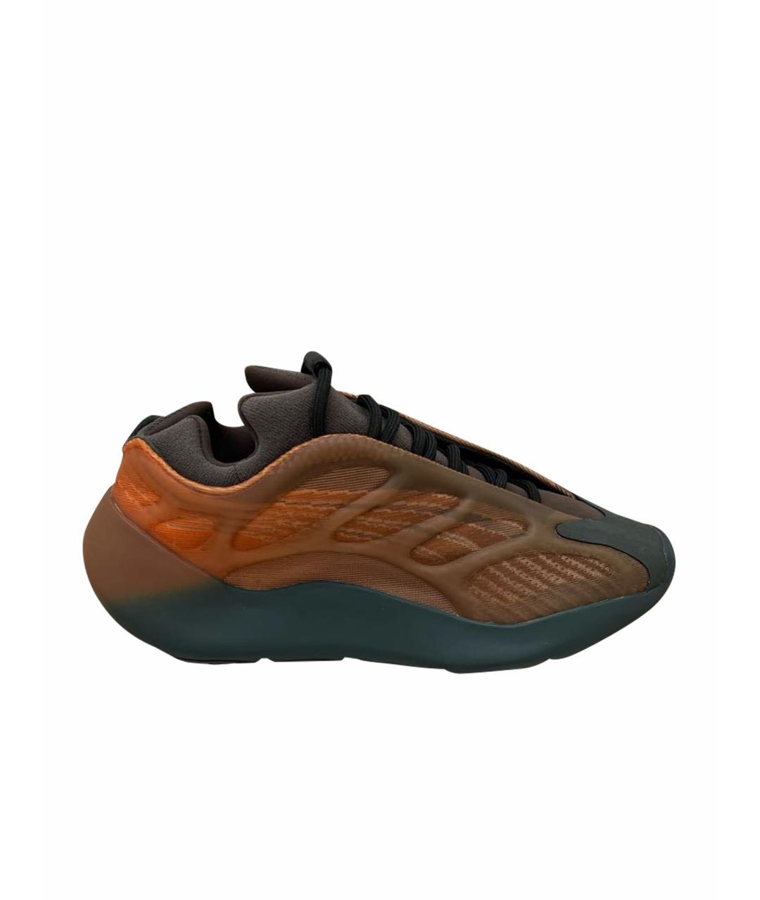 ADIDAS YEEZY Оранжевое низкие кроссовки / кеды, фото 1