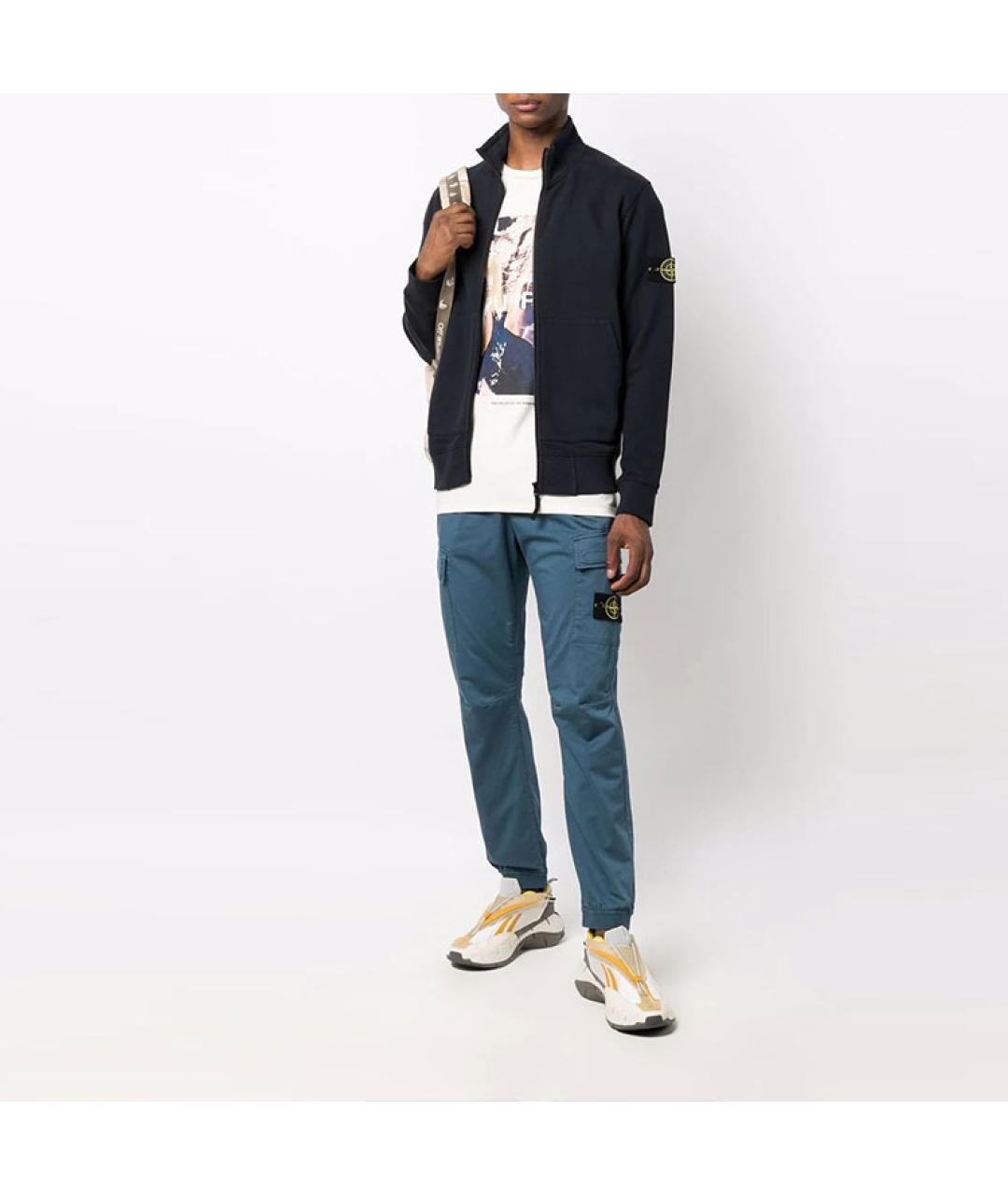 STONE ISLAND Темно-синяя куртка, фото 3