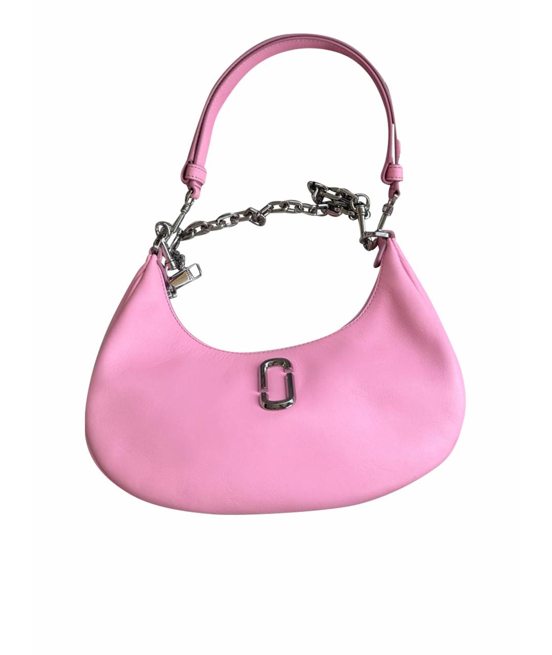 MARC JACOBS Розовая кожаная сумка с короткими ручками, фото 1