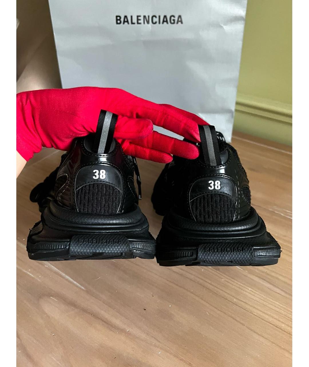 BALENCIAGA Черные кроссовки, фото 6