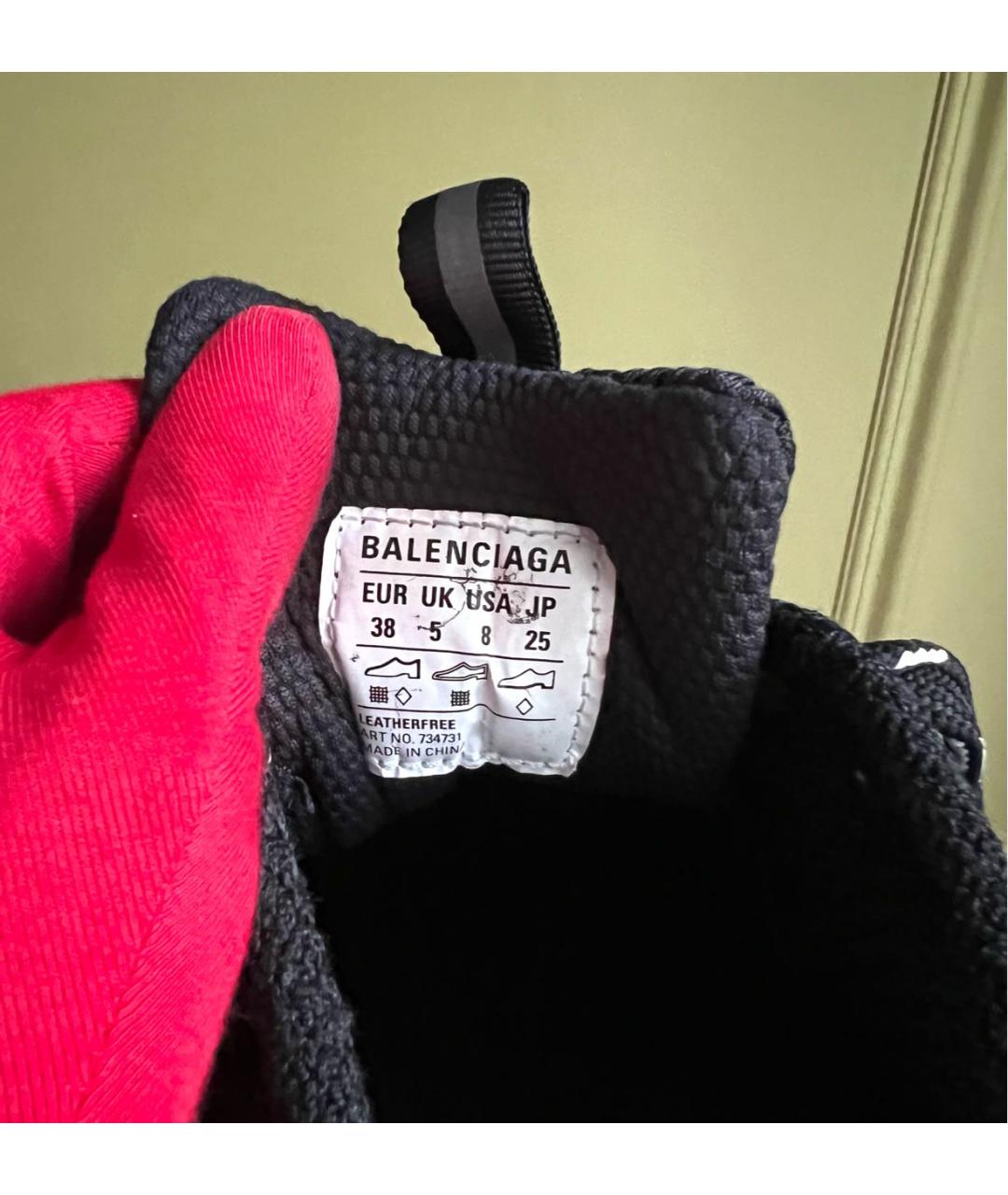 BALENCIAGA Черные кроссовки, фото 8
