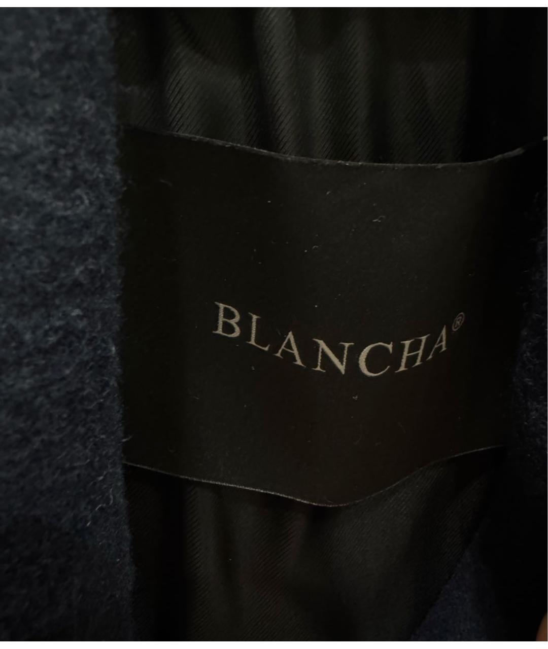 BLANCHA Темно-синее кашемировое пальто, фото 4