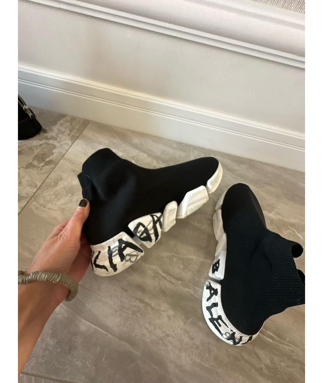 BALENCIAGA Черные синтетические кроссовки, фото 6