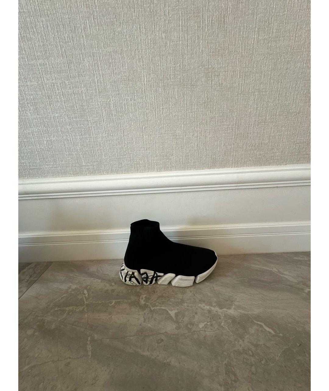 BALENCIAGA Черные синтетические кроссовки, фото 9