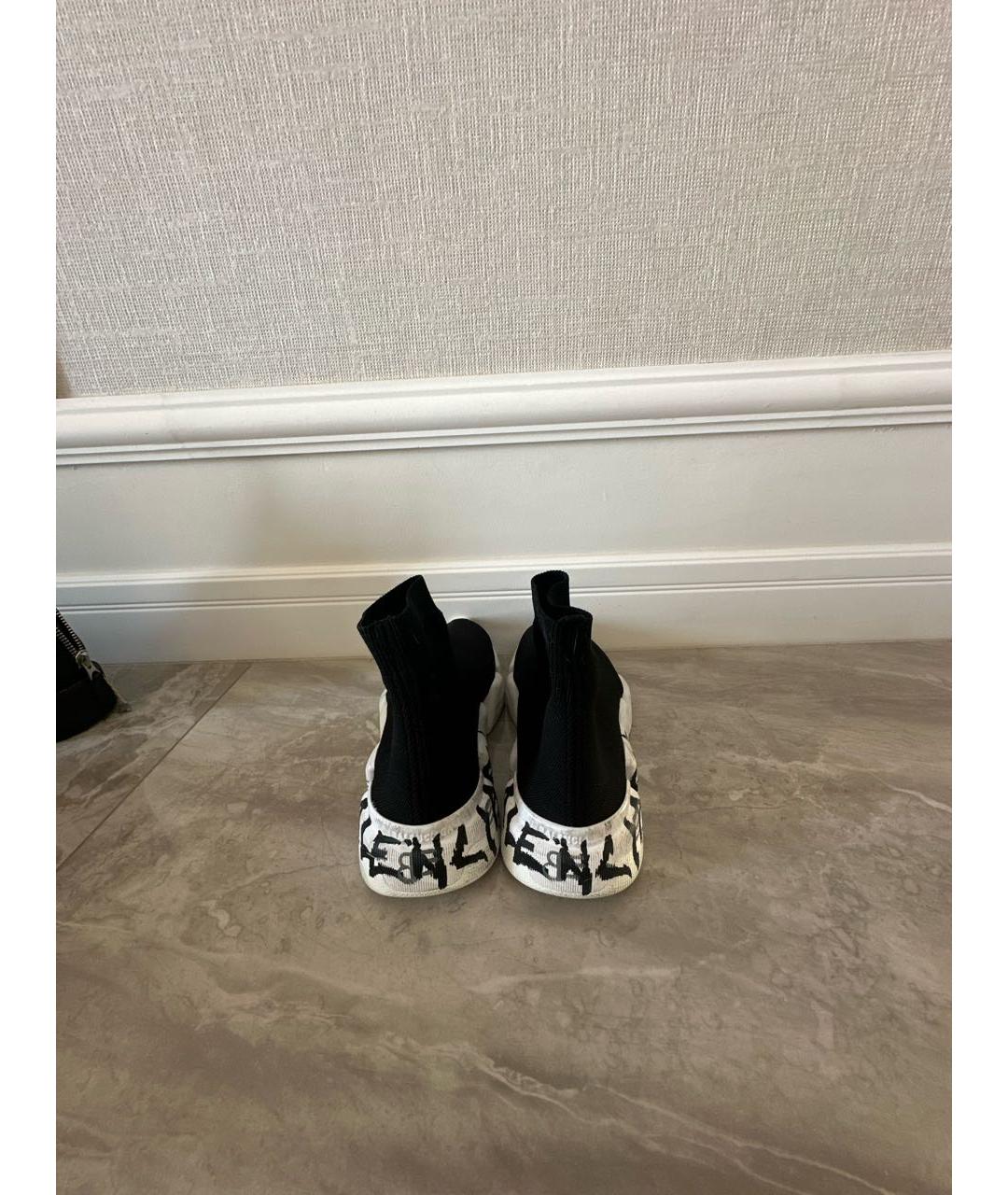 BALENCIAGA Черные синтетические кроссовки, фото 4