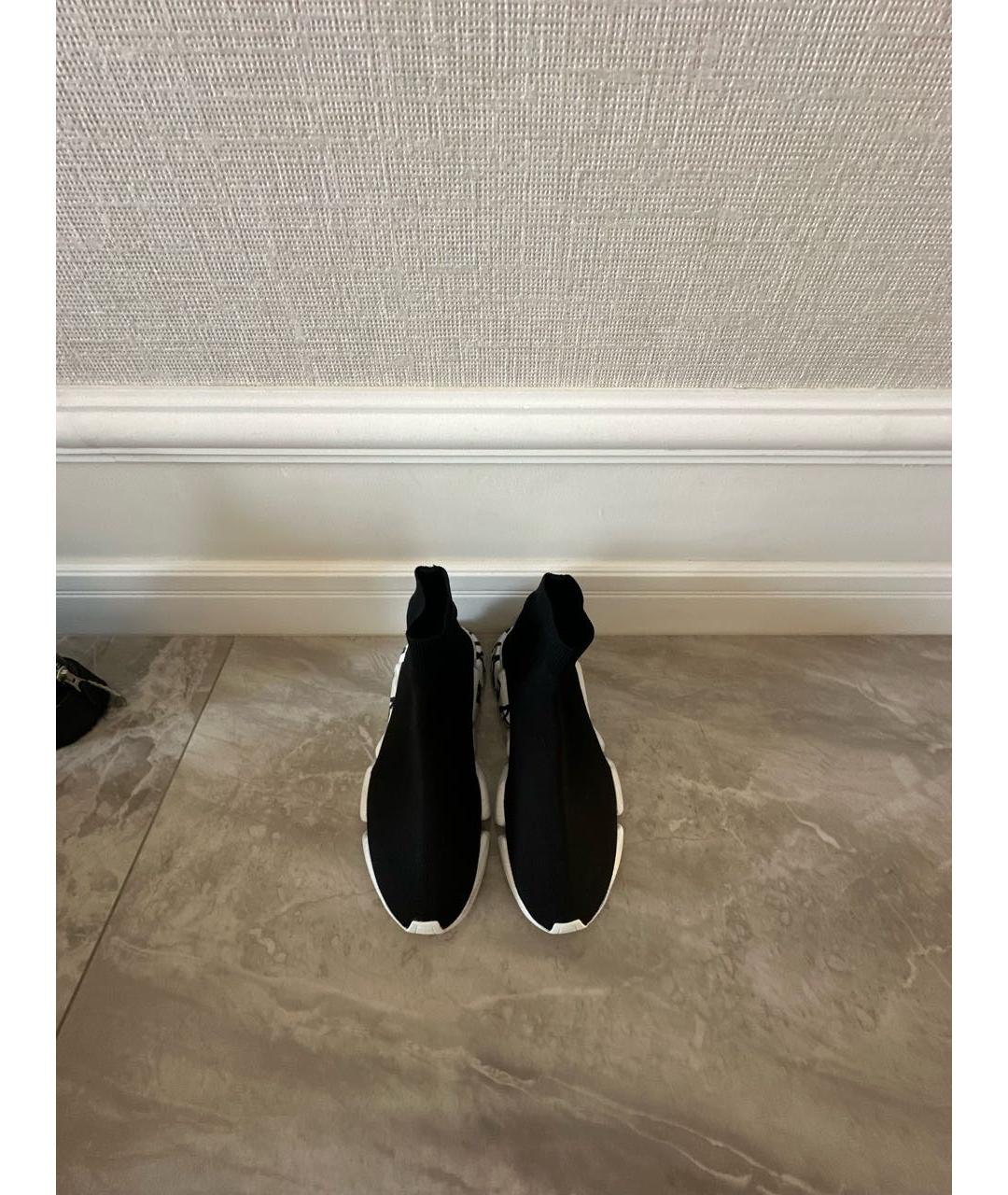 BALENCIAGA Черные синтетические кроссовки, фото 2