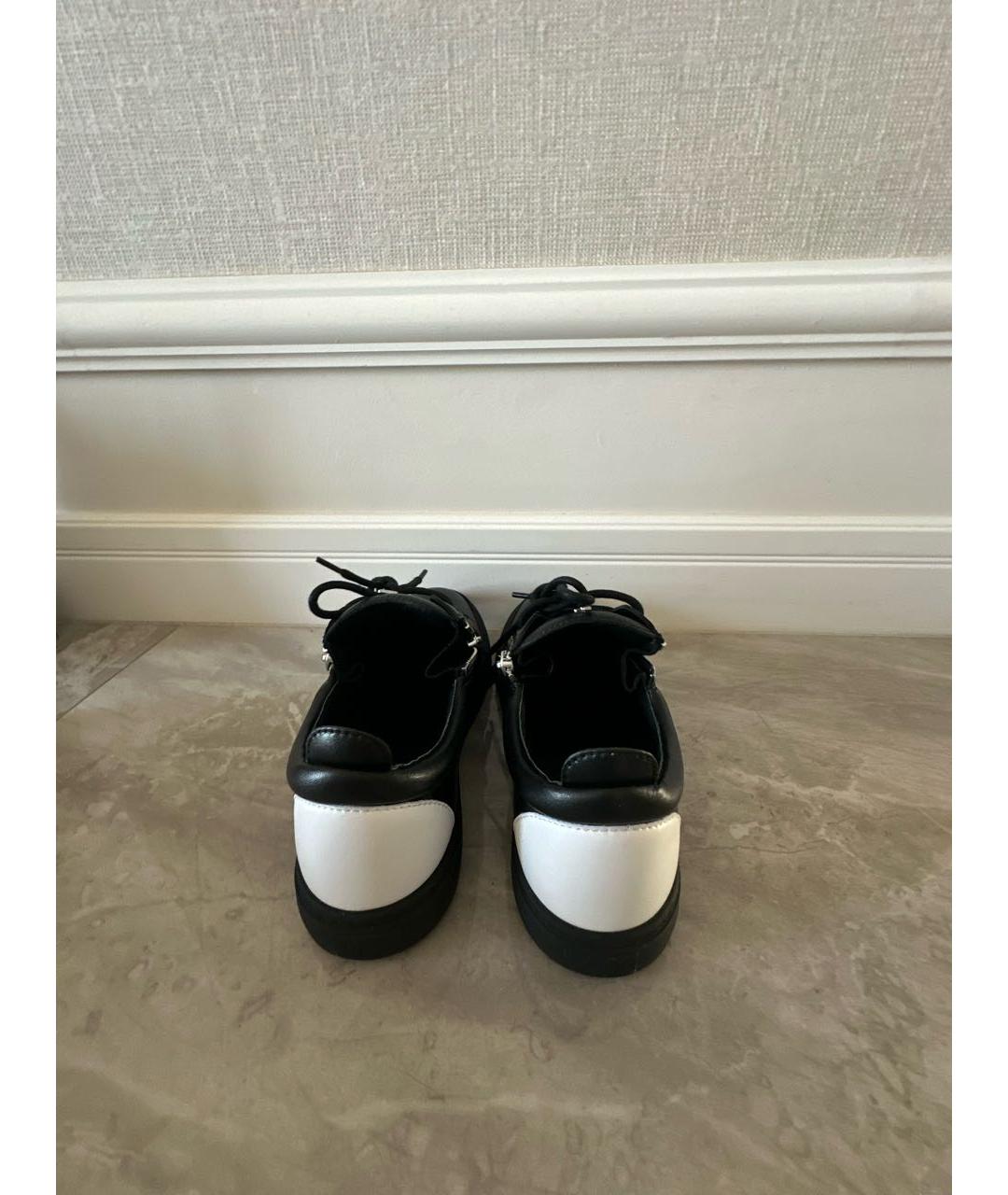 GIUSEPPE ZANOTTI DESIGN Черные кожаные кроссовки, фото 4