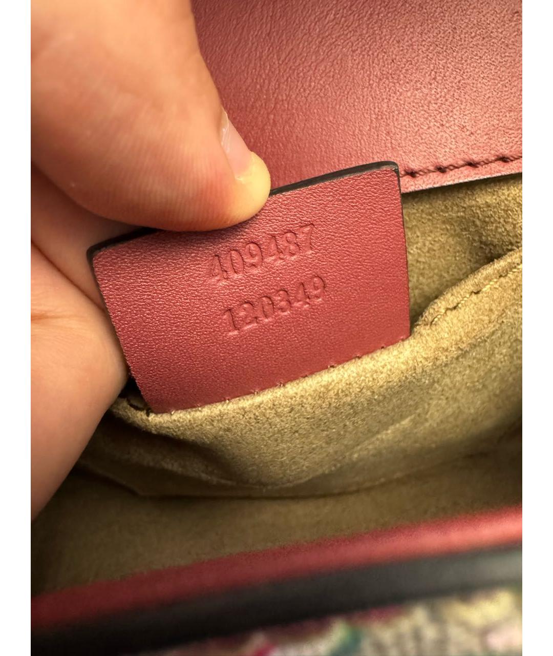 GUCCI Бежевая сумка через плечо из искусственной кожи, фото 5