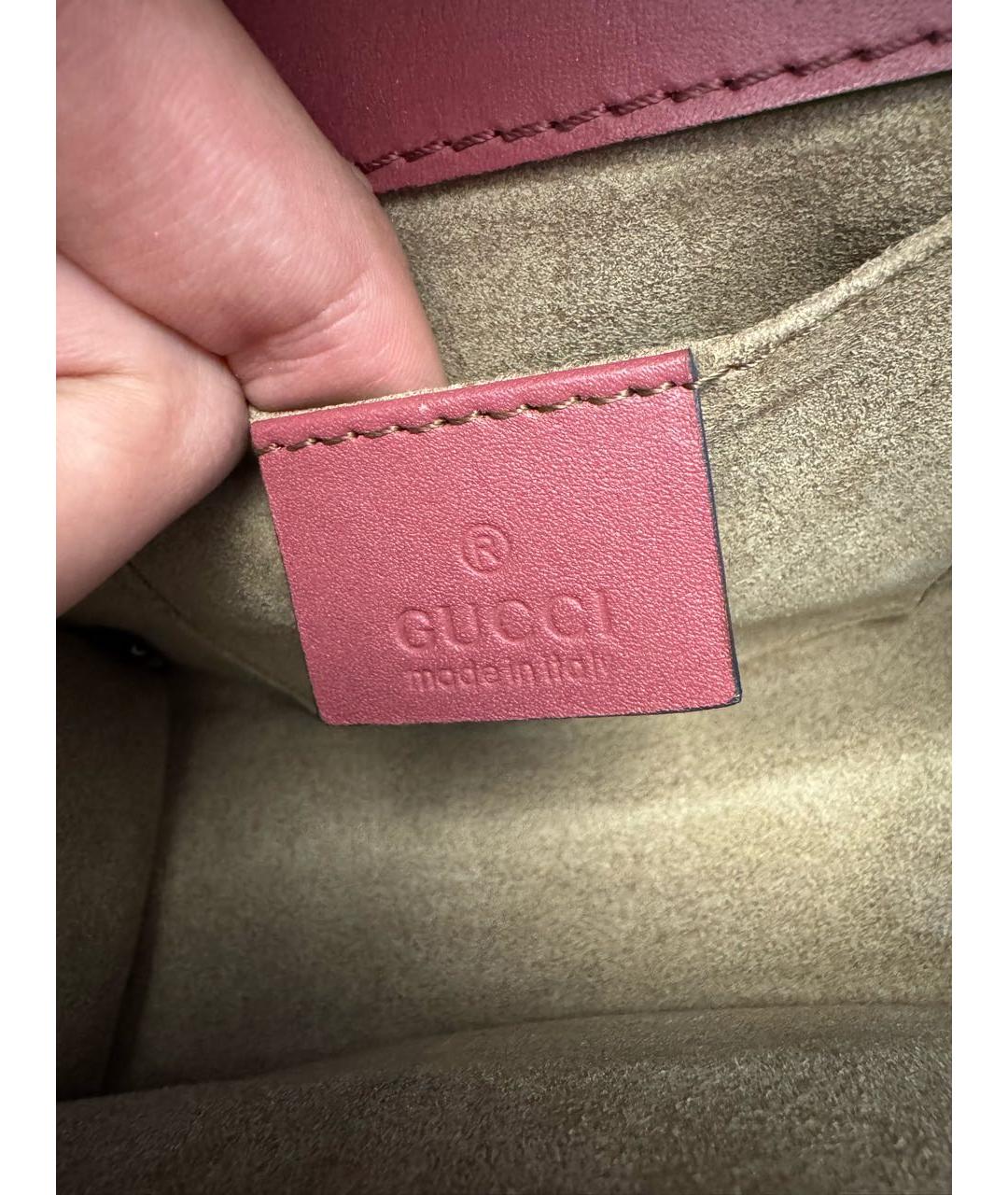 GUCCI Бежевая сумка через плечо из искусственной кожи, фото 4