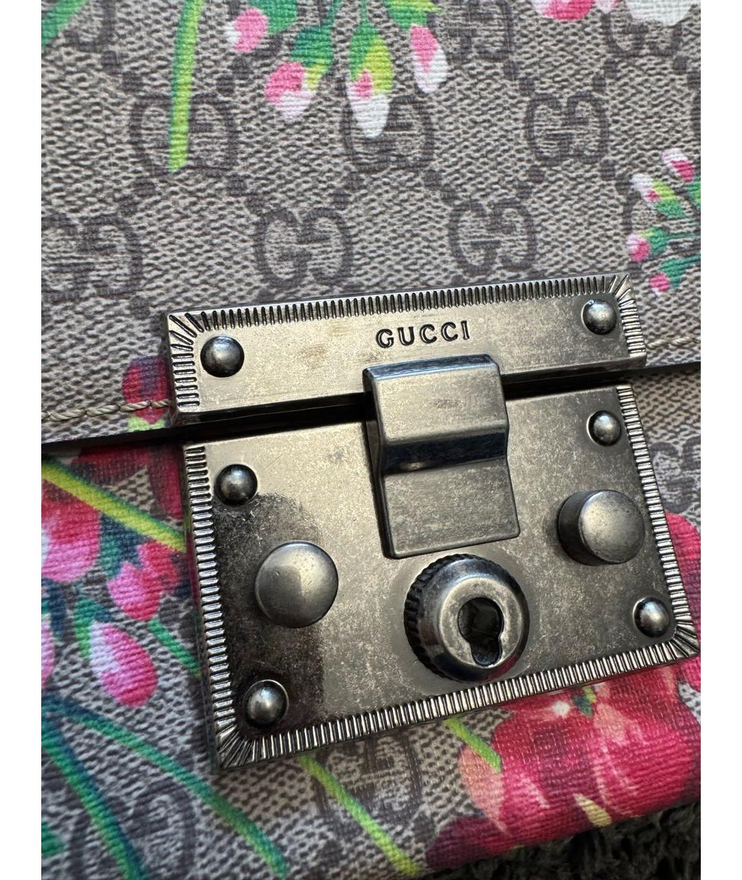 GUCCI Бежевая сумка через плечо из искусственной кожи, фото 3