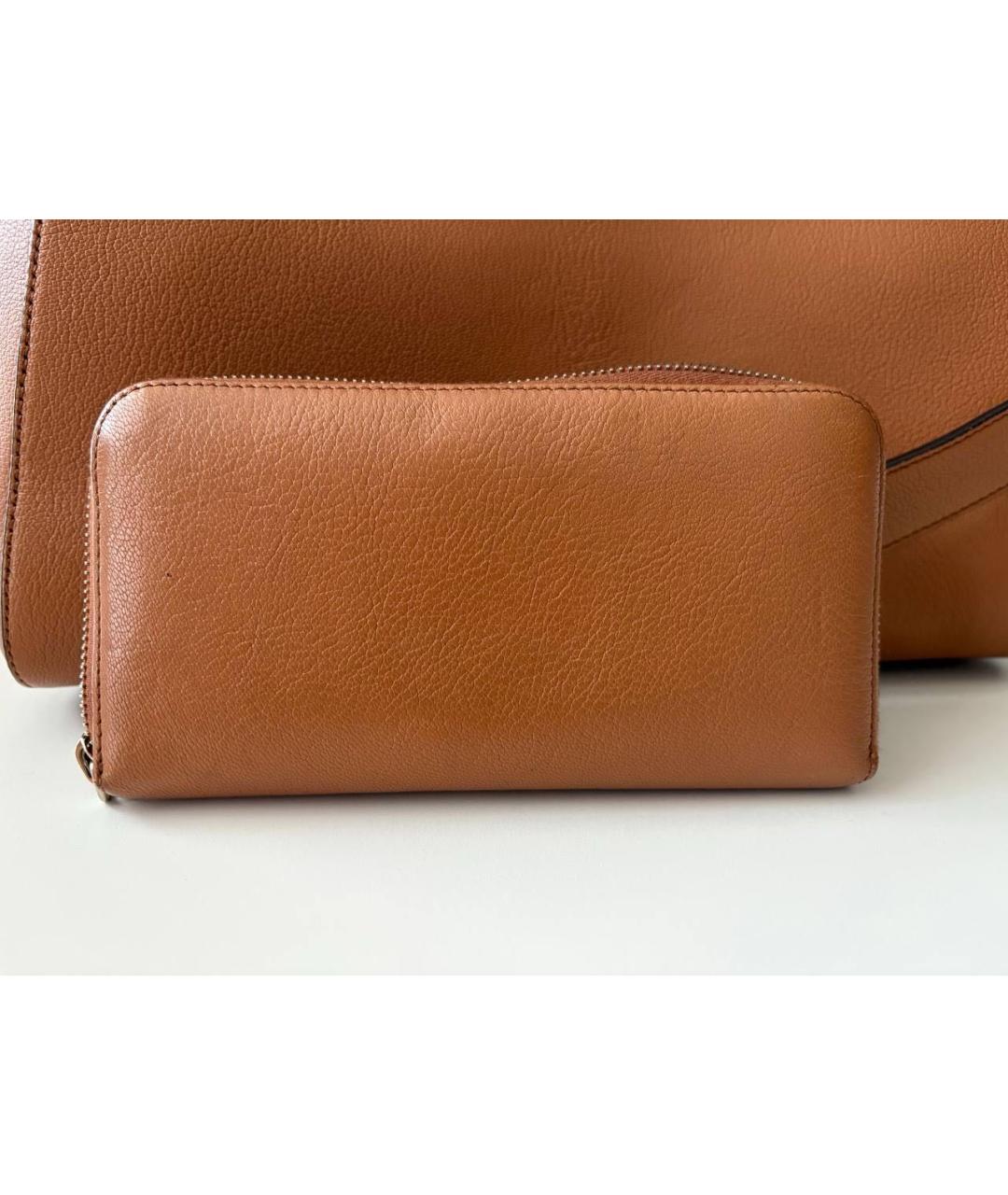 GIVENCHY Коричневая кожаная сумка с короткими ручками, фото 6