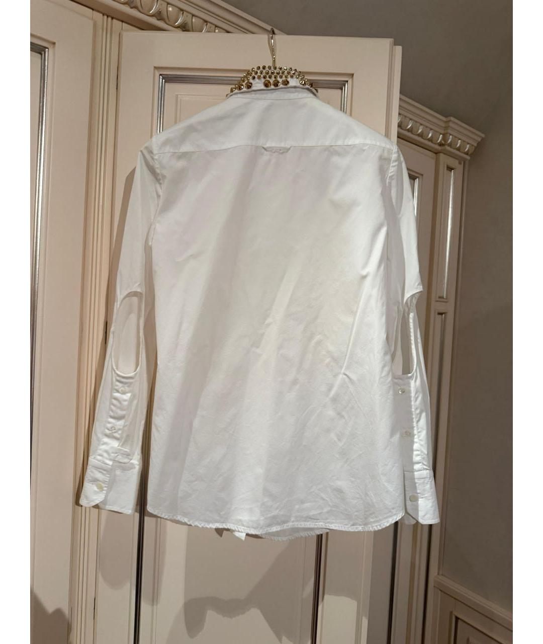 PRADA Белая хлопковая рубашка, фото 4