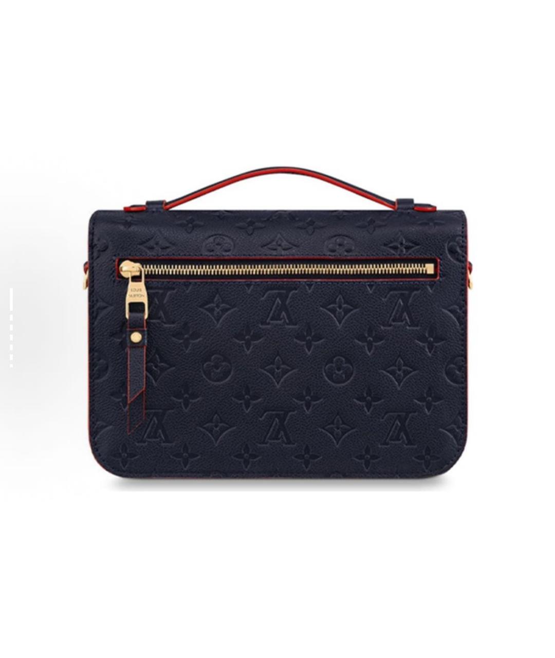 LOUIS VUITTON Темно-синяя кожаная сумка на плечо, фото 3