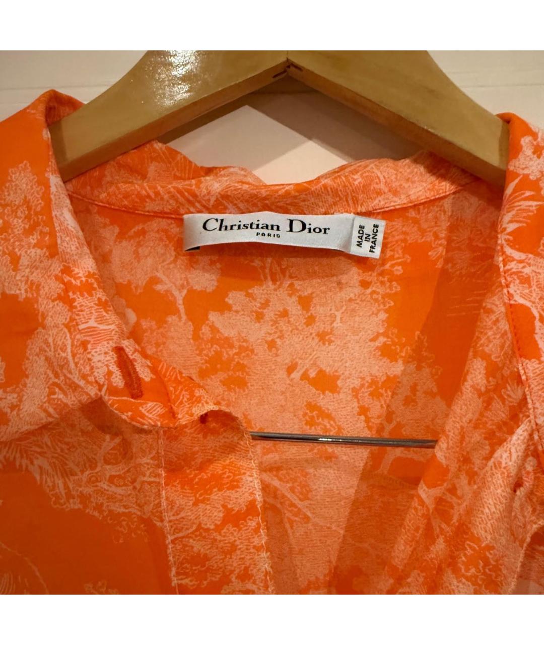 CHRISTIAN DIOR Оранжевое повседневное платье, фото 4