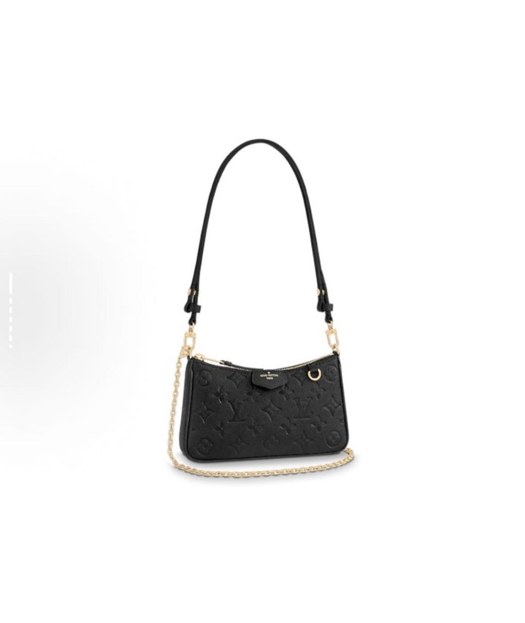 LOUIS VUITTON Черная кожаная сумка через плечо, фото 1