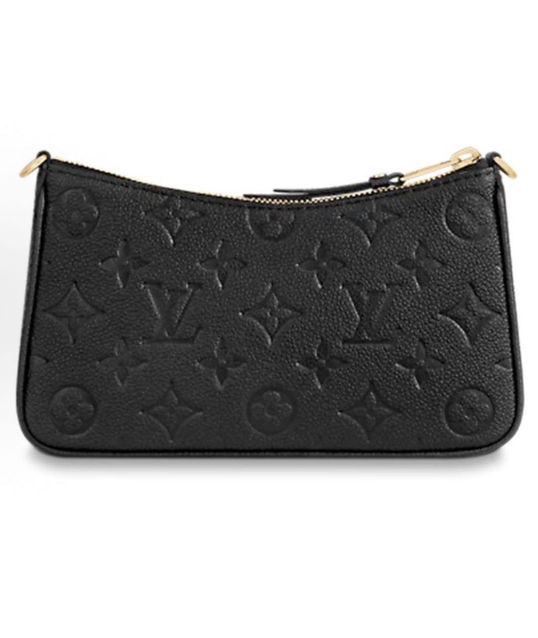LOUIS VUITTON Черная кожаная сумка через плечо, фото 3