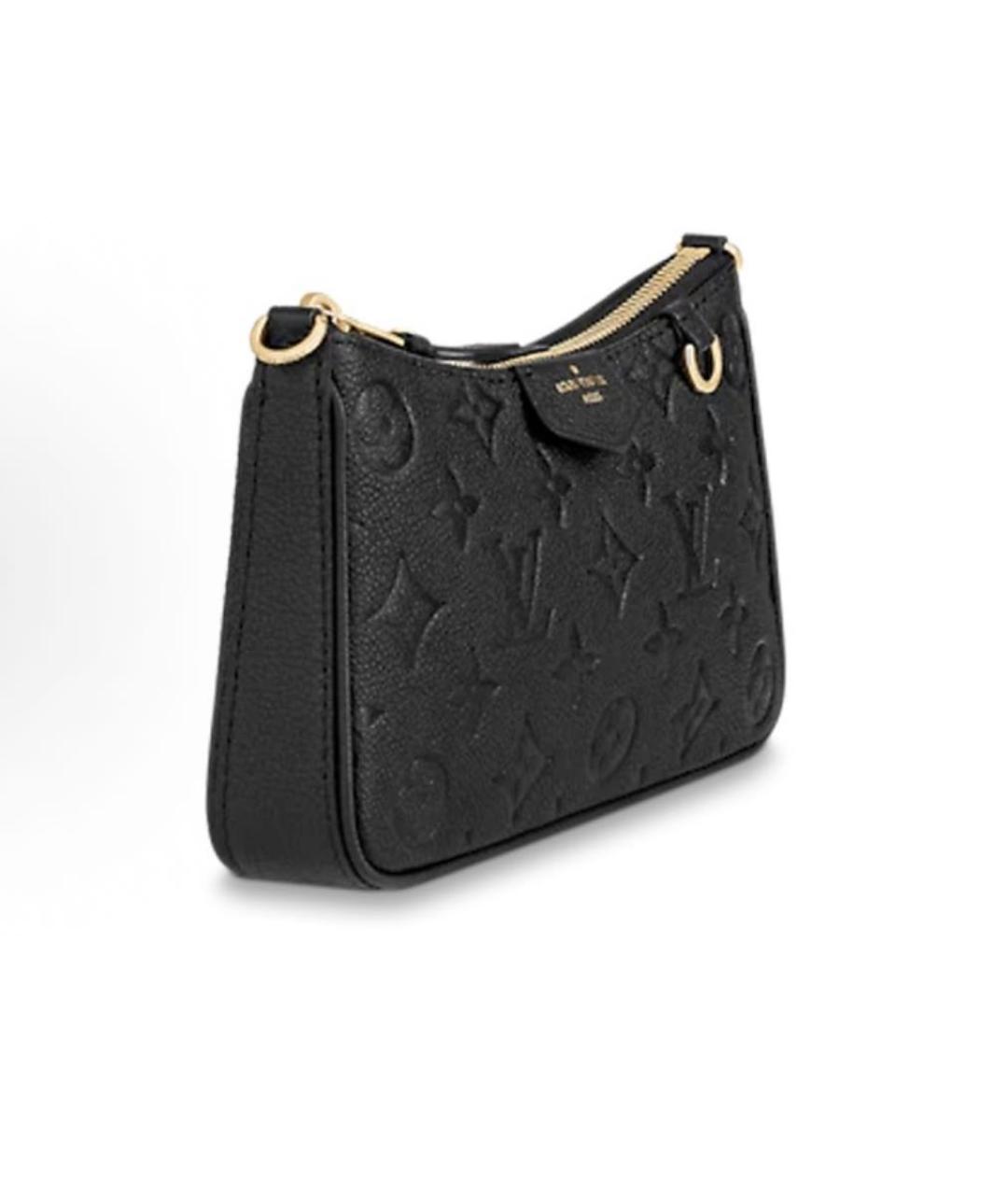 LOUIS VUITTON Черная кожаная сумка через плечо, фото 4