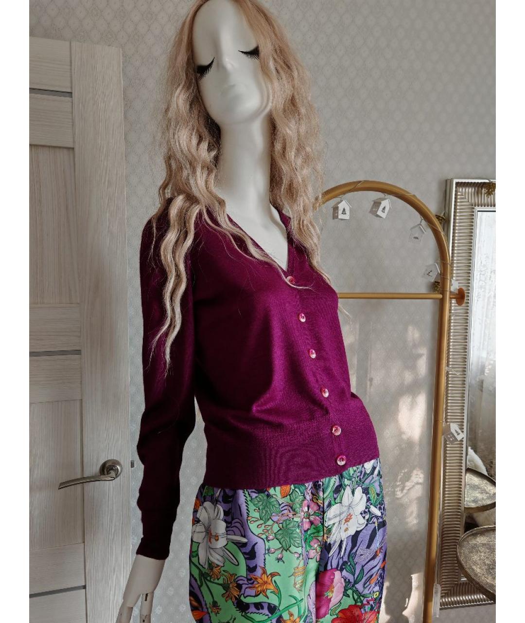 ETRO Фиолетовый кашемировый кардиган, фото 6