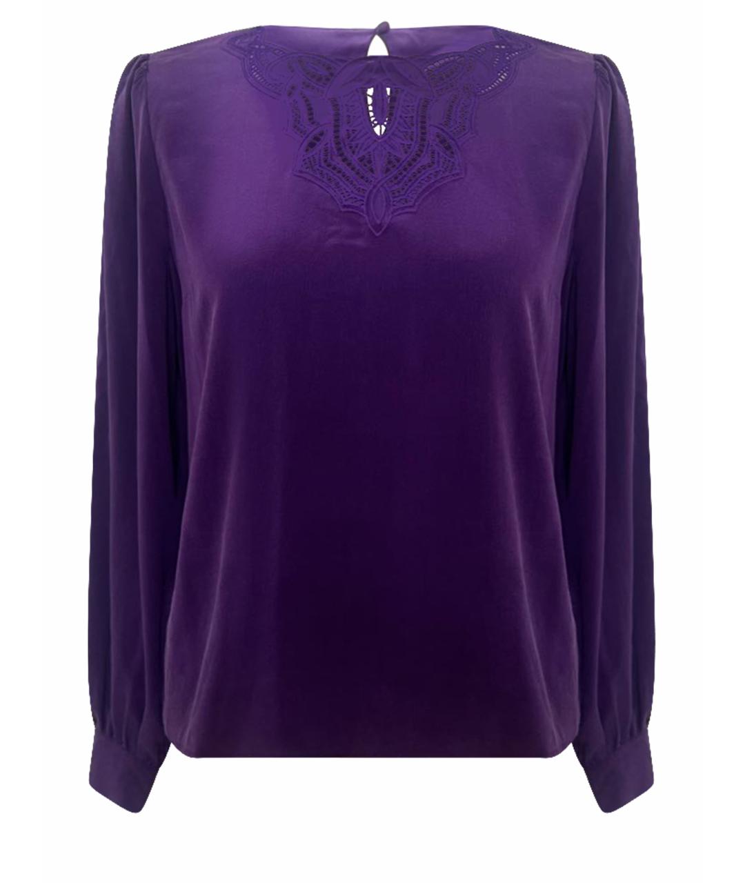 Sezane Фиолетовая шелковая блузы, фото 1