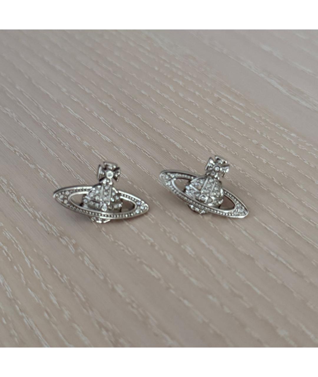 VIVIENNE WESTWOOD Серебряные металлические серьги, фото 3