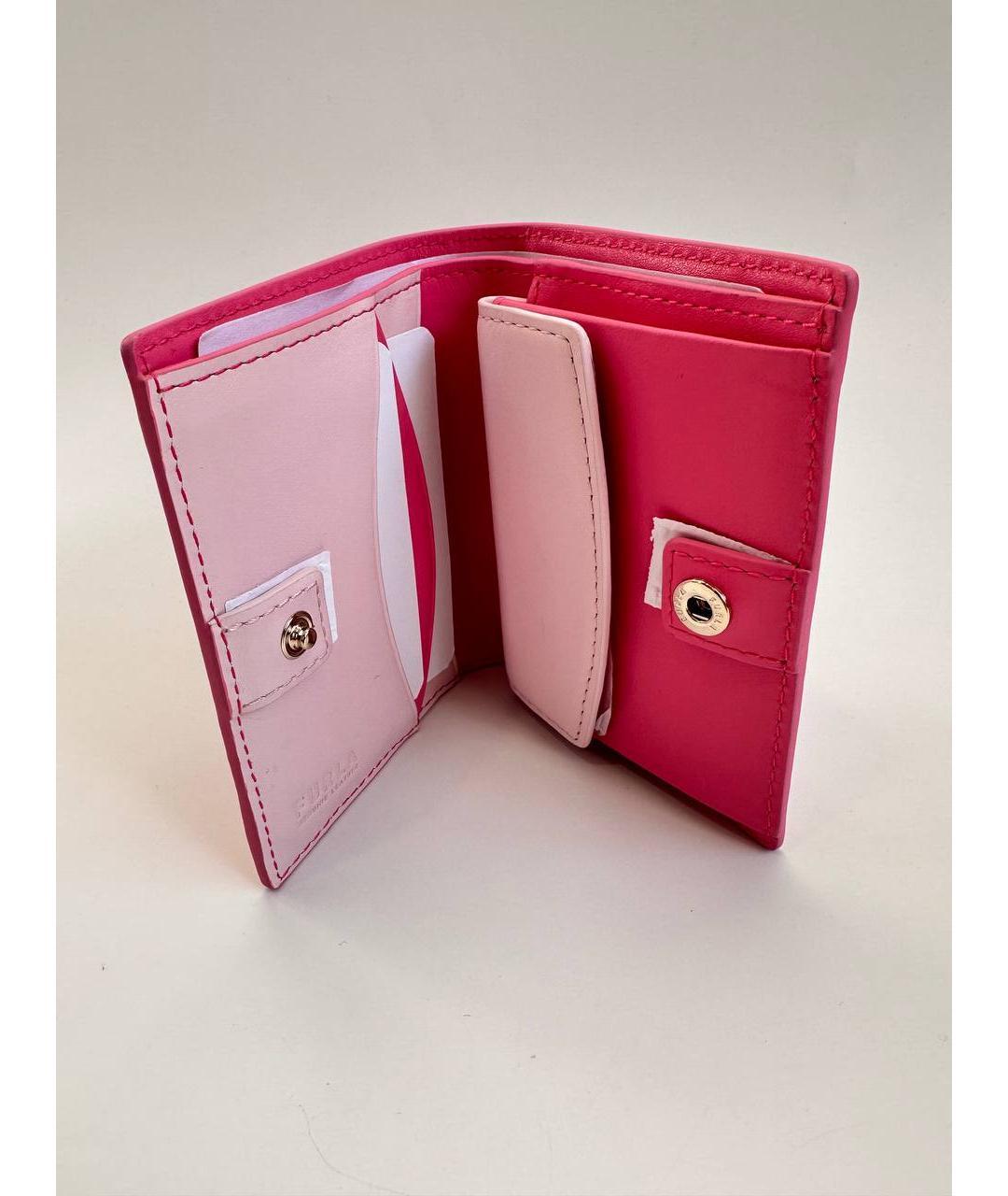 FURLA Розовый кожаный кошелек, фото 2