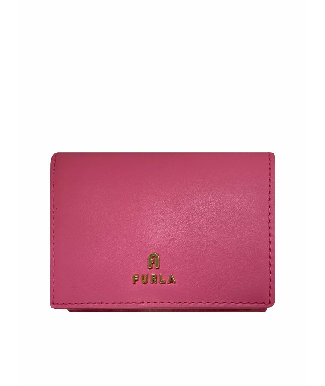 FURLA Розовый кожаный кошелек, фото 1
