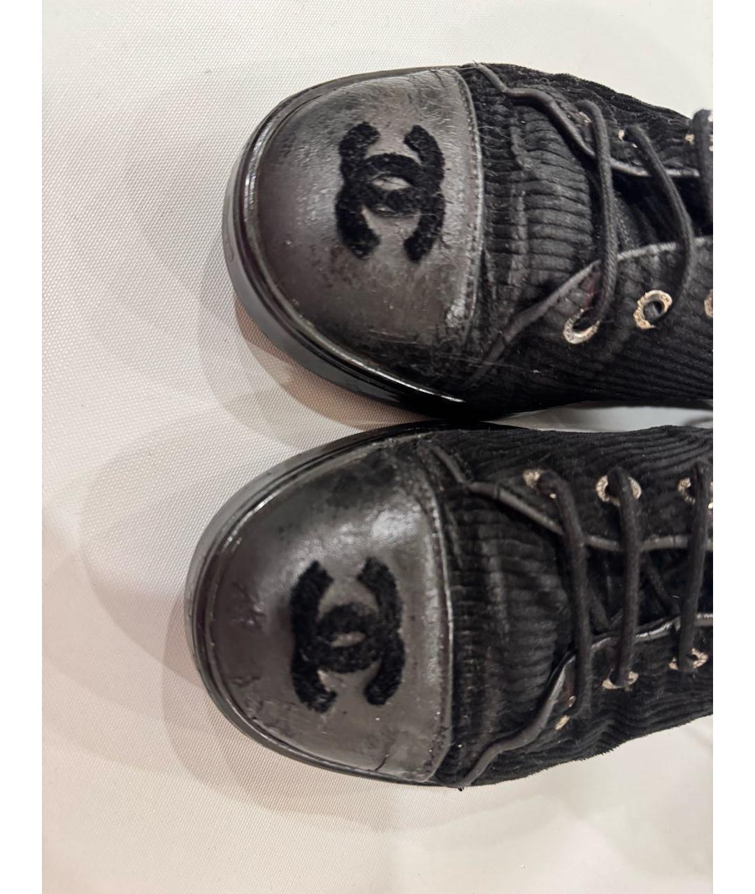 CHANEL Черные ботинки, фото 6