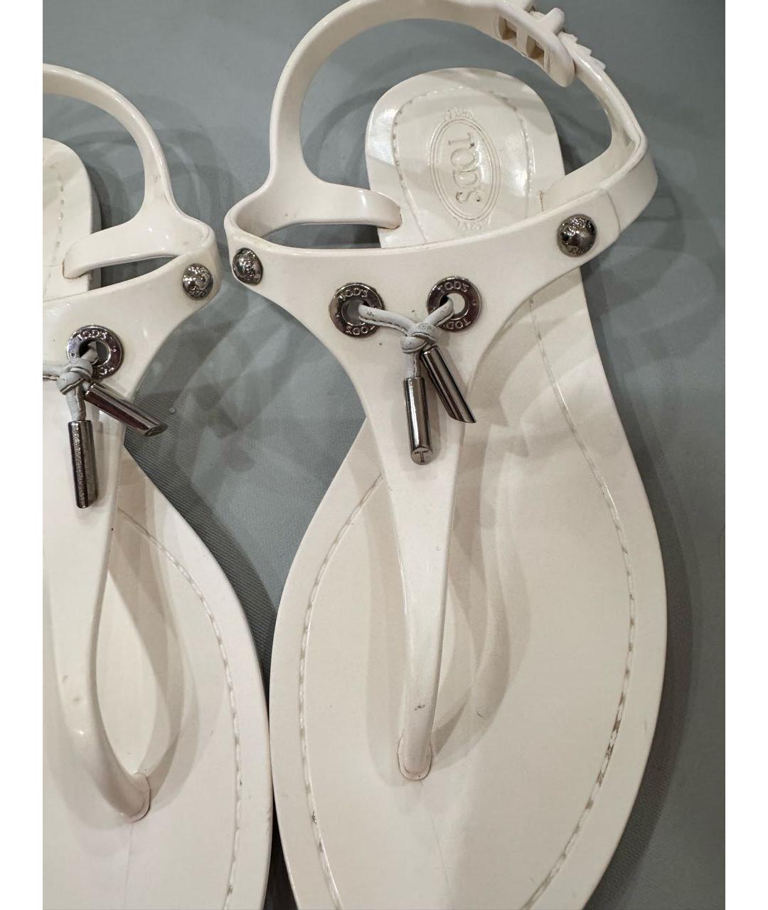 TOD'S Белые сандалии, фото 6