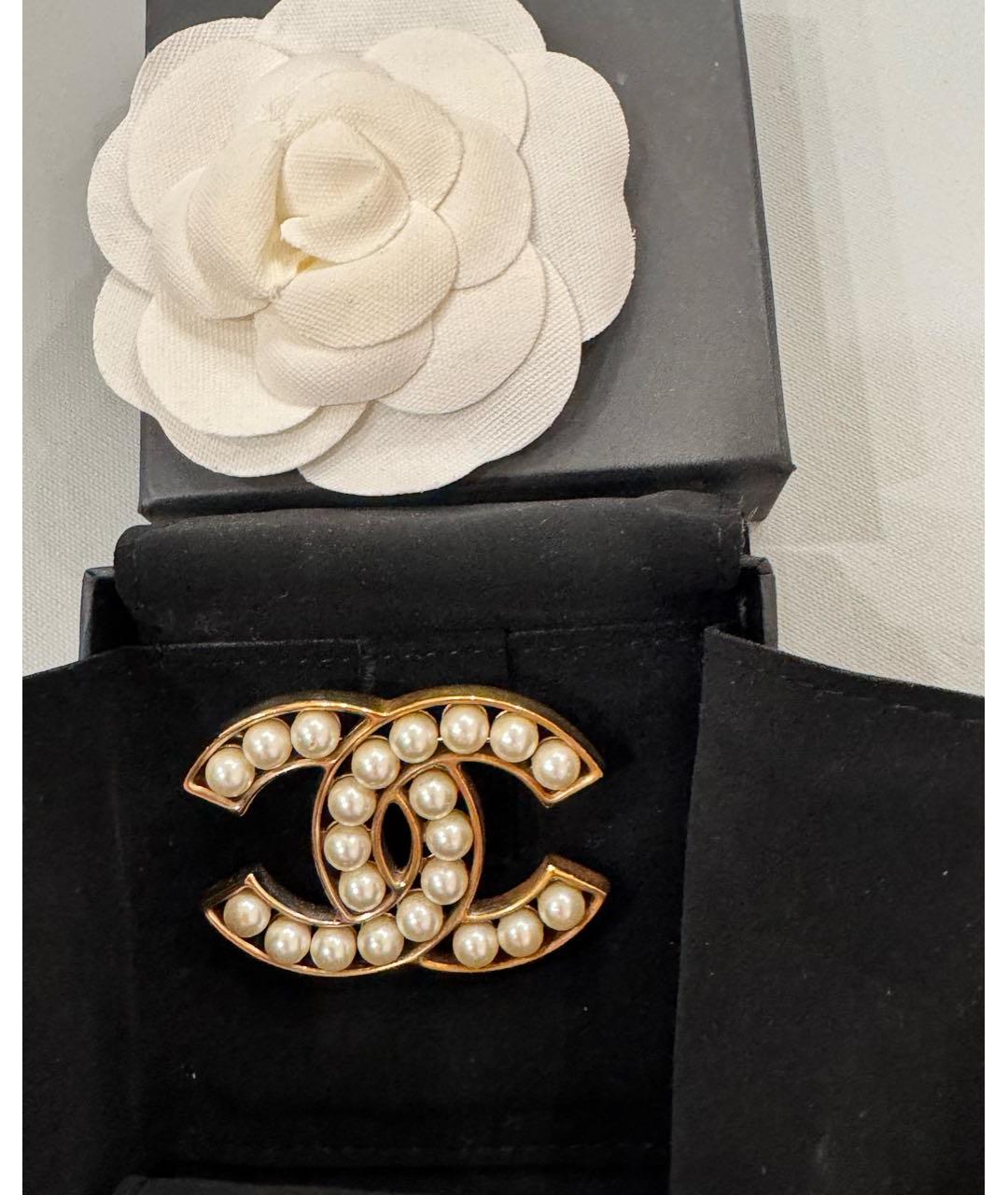 CHANEL Белая булавка / брошь, фото 4
