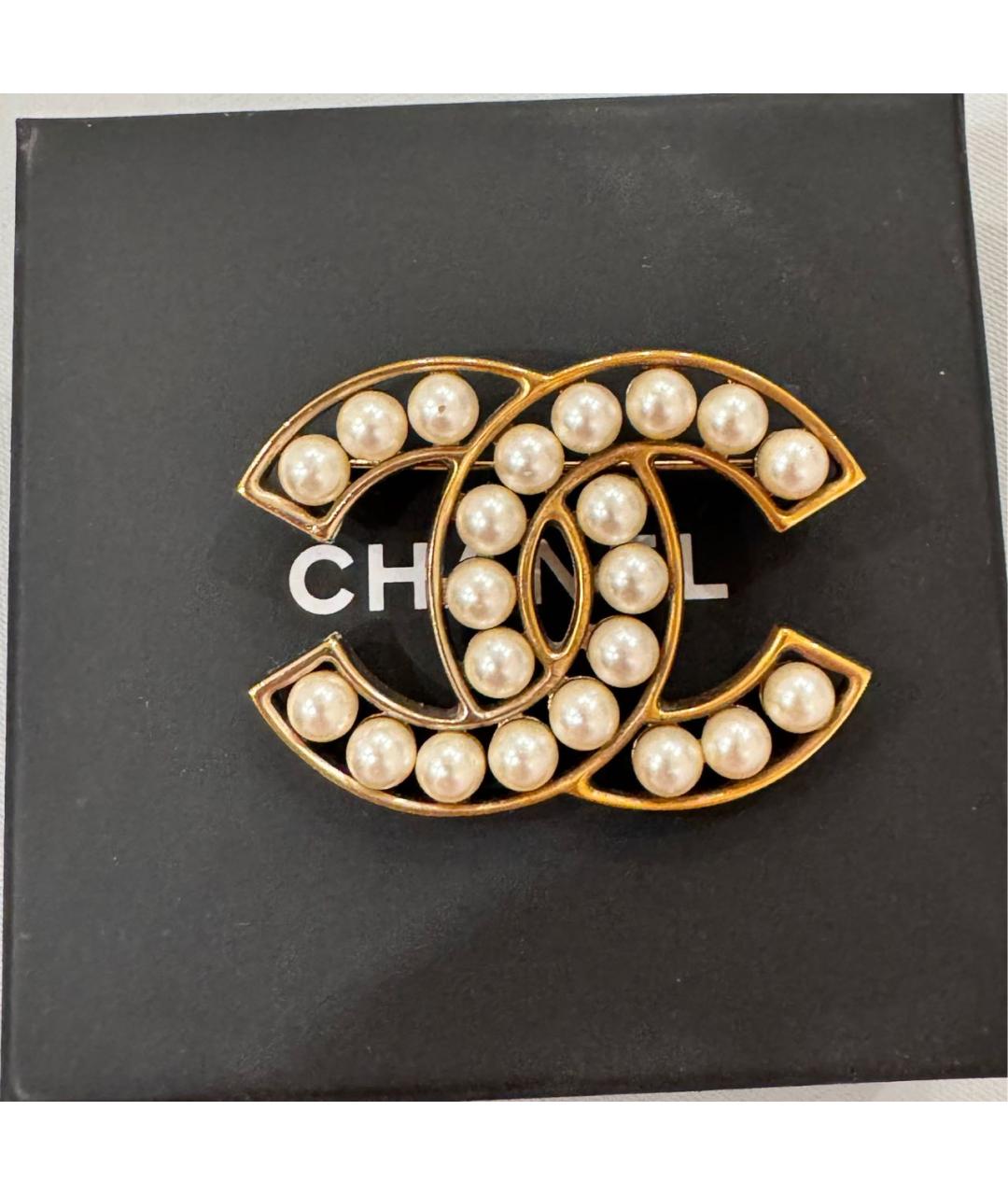 CHANEL Белая булавка / брошь, фото 3