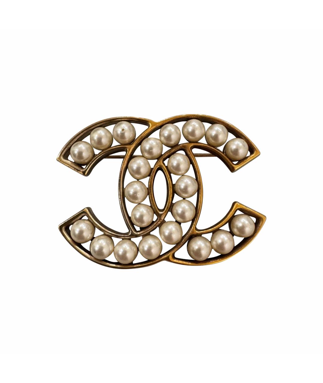 CHANEL Белая булавка / брошь, фото 1