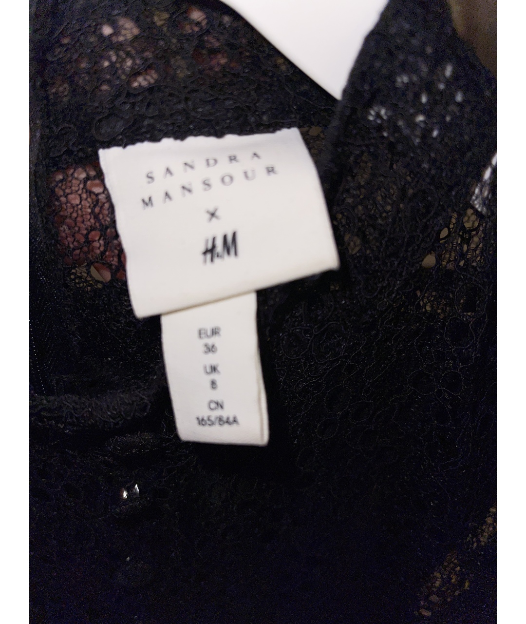 SANDRA MANSOUR Черное шифоновое повседневное платье, фото 3