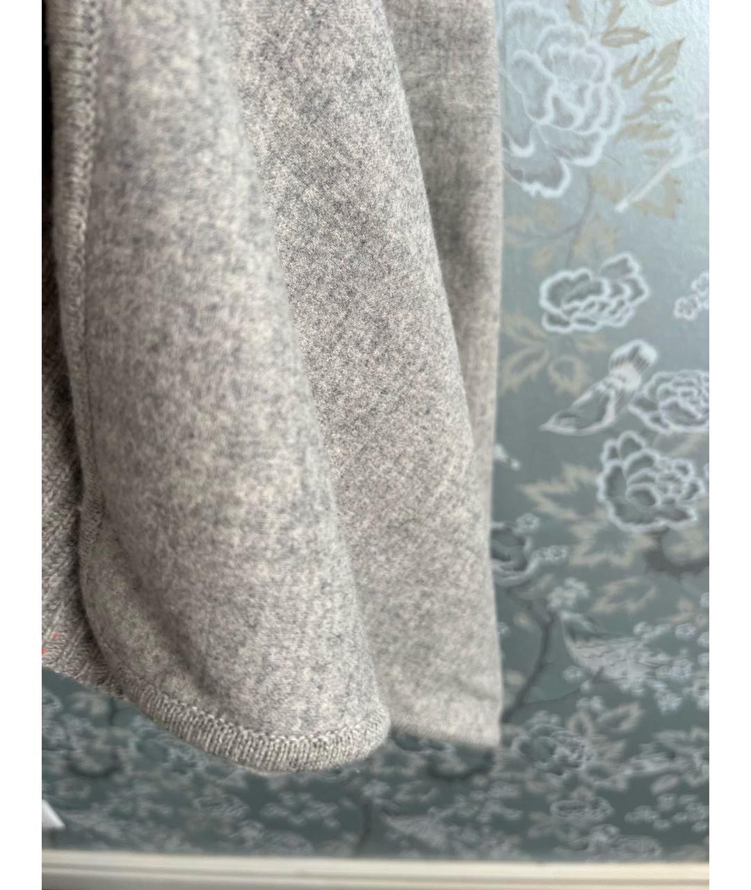 MAX MARA STUDIO Серая шерстяная жилетка, фото 4