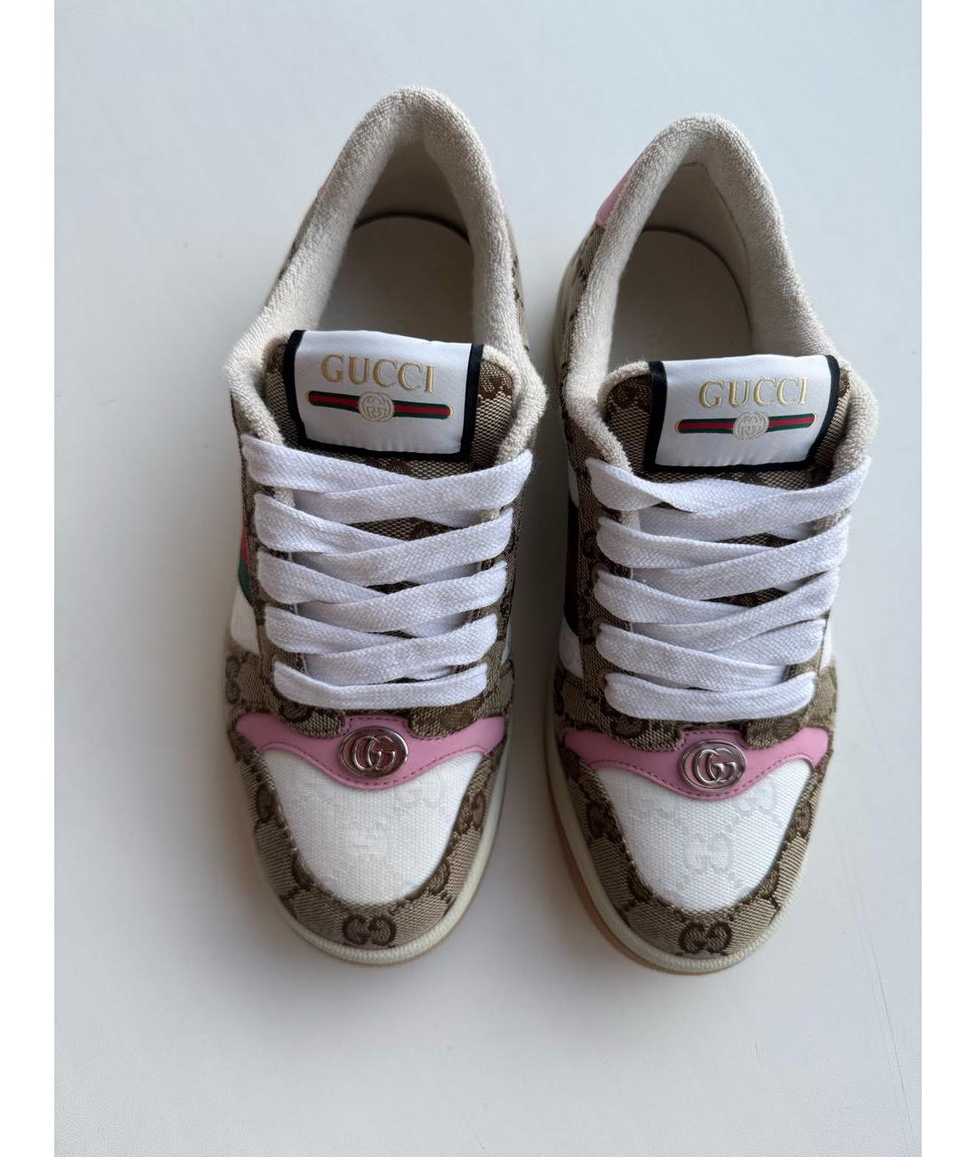 GUCCI Мульти текстильные кеды, фото 2