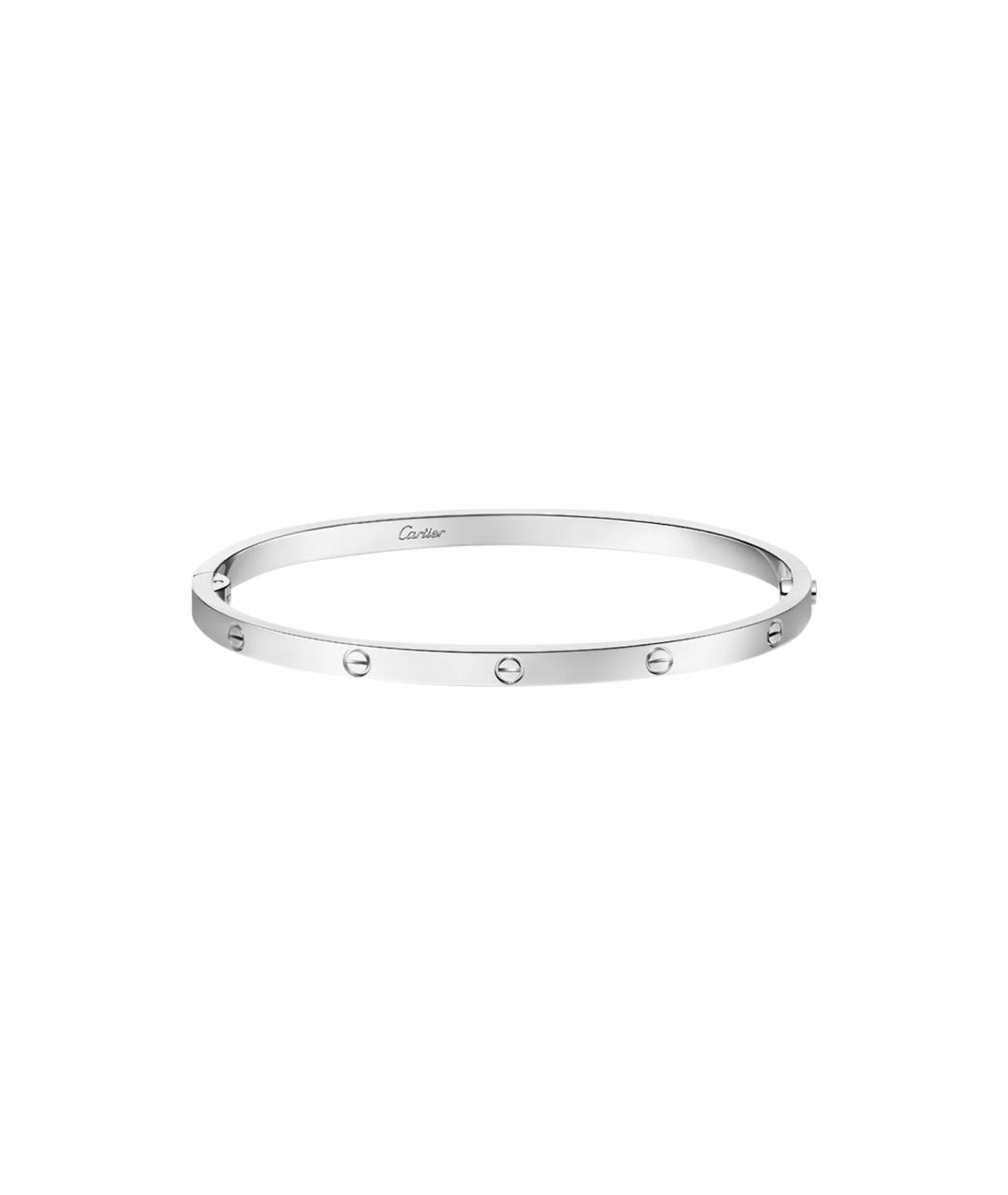 CARTIER Белый браслет из белого золота, фото 1