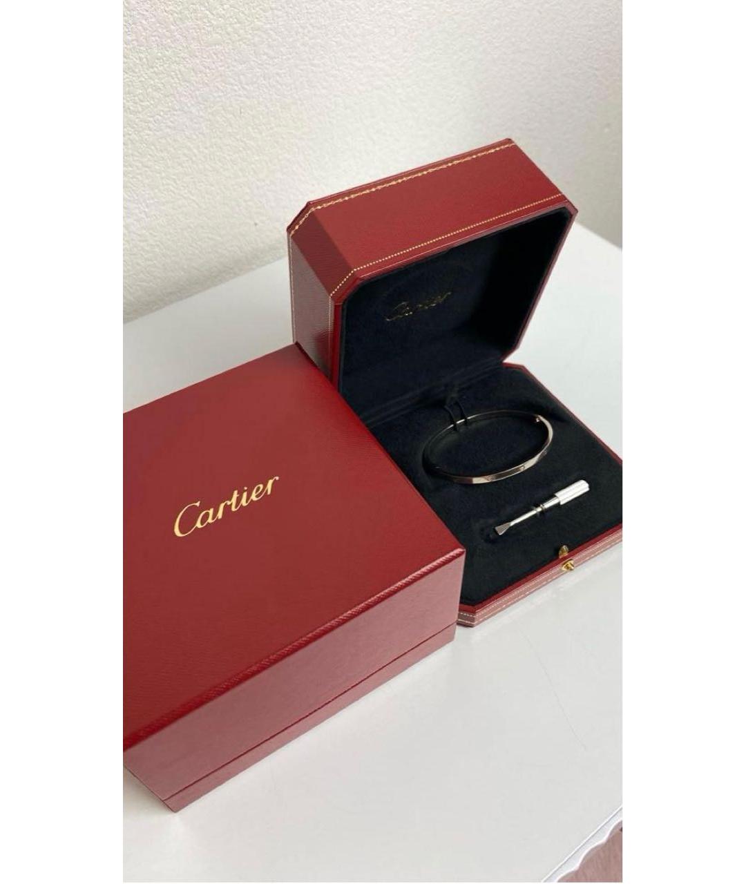 CARTIER Белый браслет из белого золота, фото 5