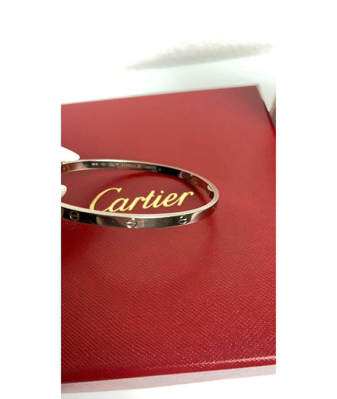 CARTIER Белый браслет из белого золота, фото 2