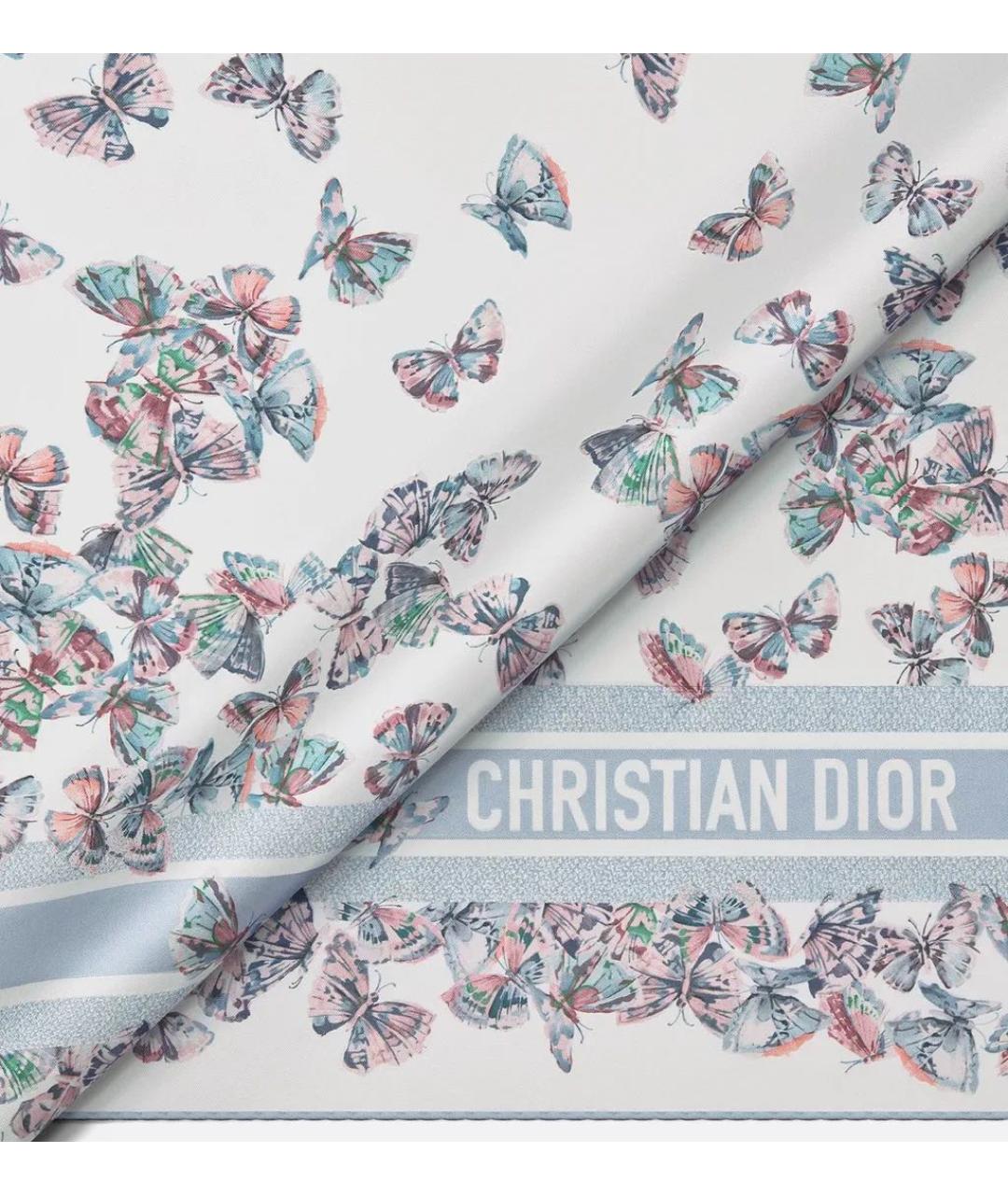 CHRISTIAN DIOR Мульти шелковый платок, фото 3