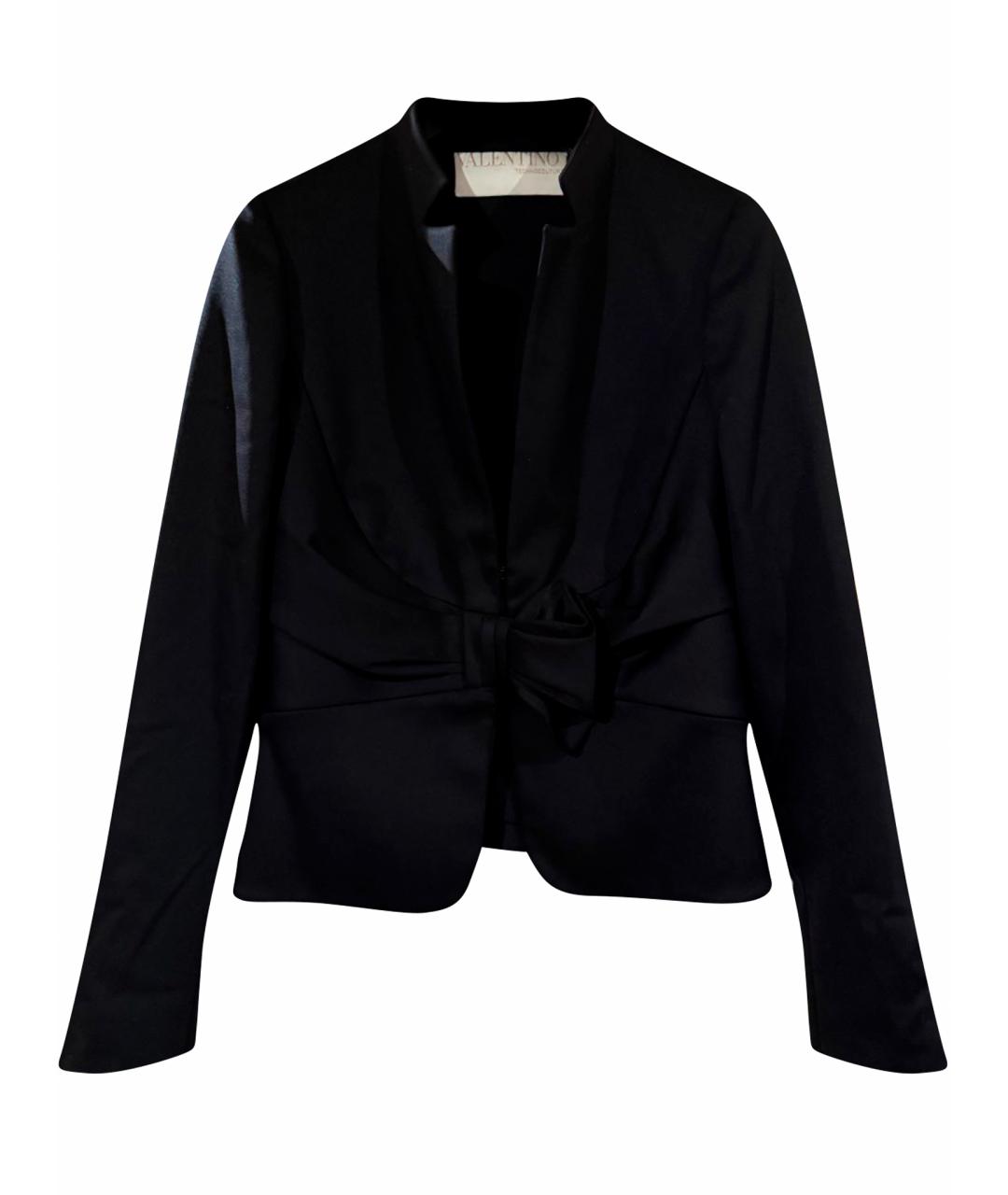 VALENTINO Черный шерстяной жакет/пиджак, фото 1