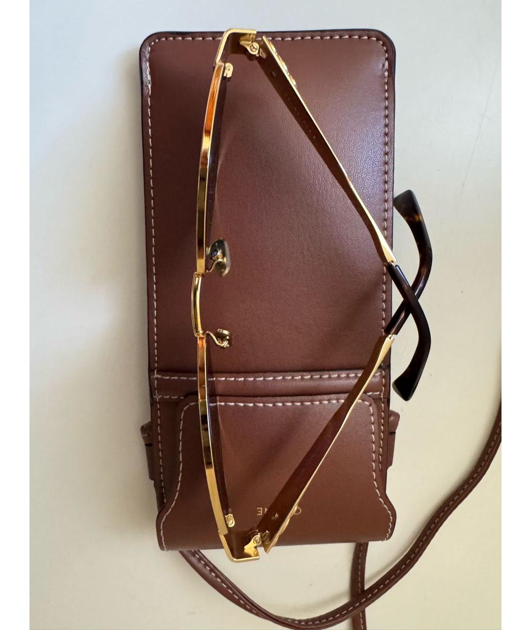 CELINE Черные металлические солнцезащитные очки, фото 4