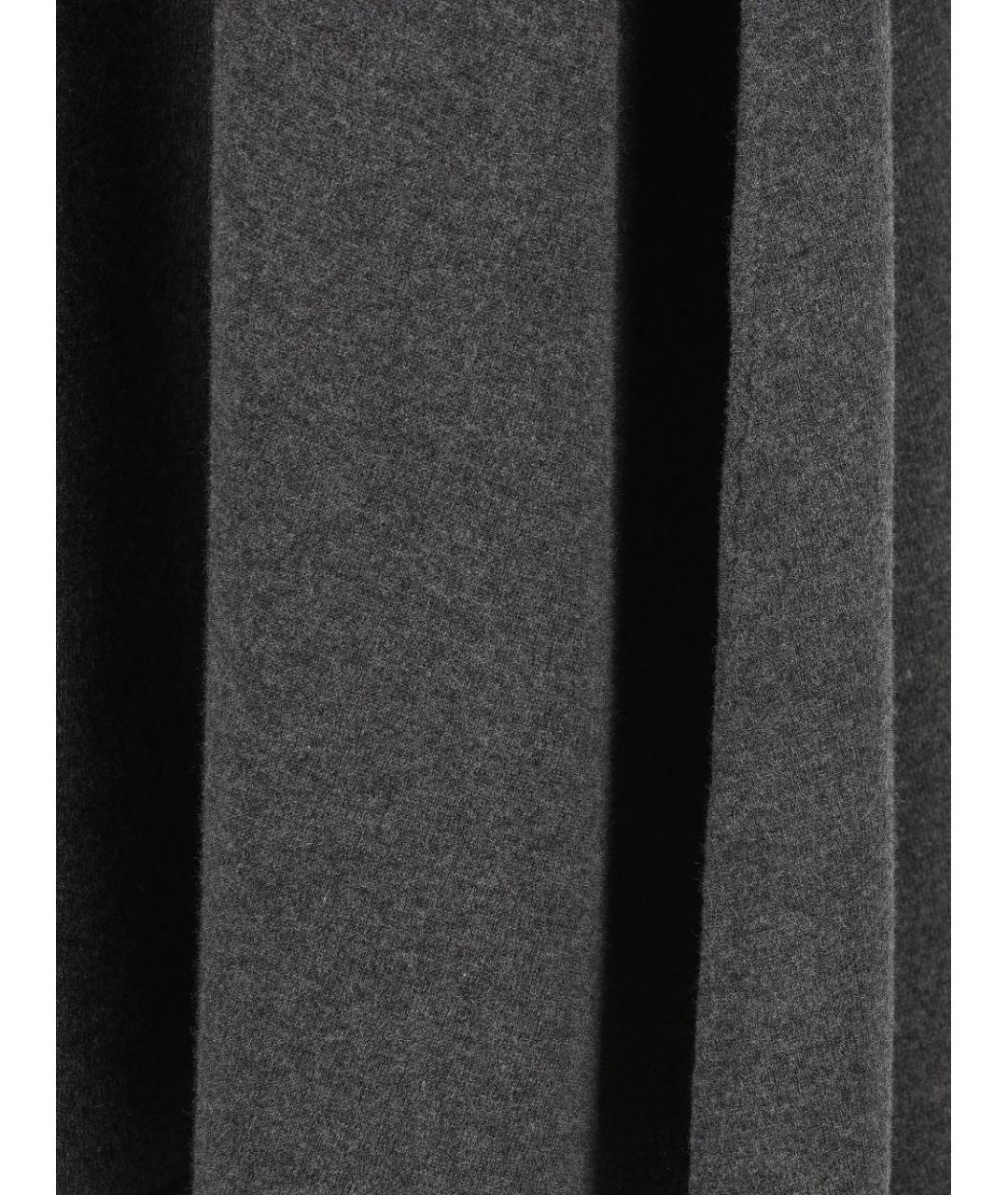 BALENCIAGA Серая шерстяная юбка макси, фото 3