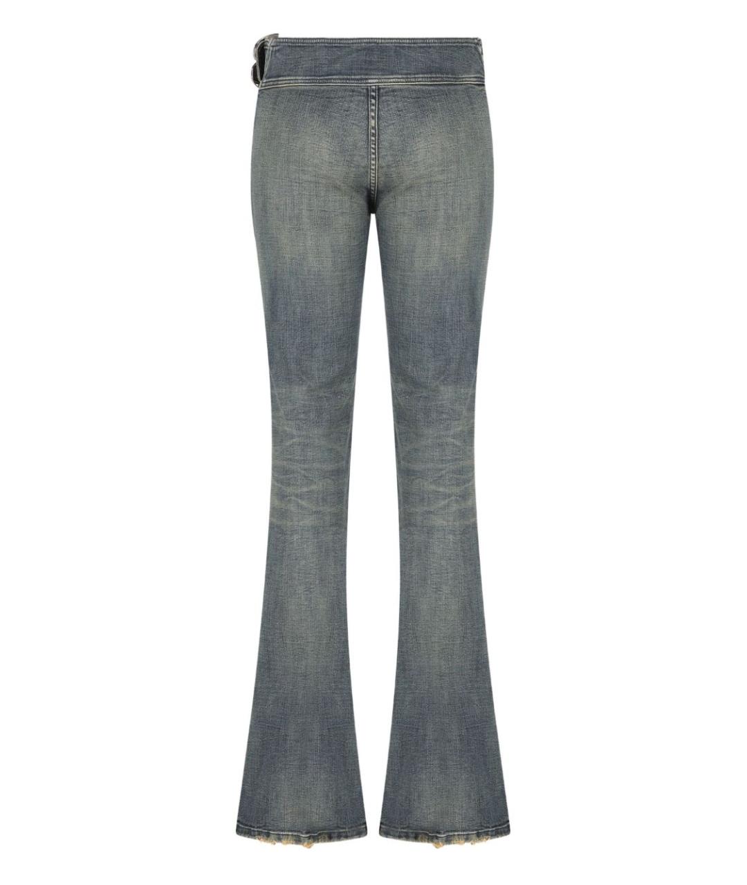 BALENCIAGA Голубые хлопковые джинсы клеш, фото 2