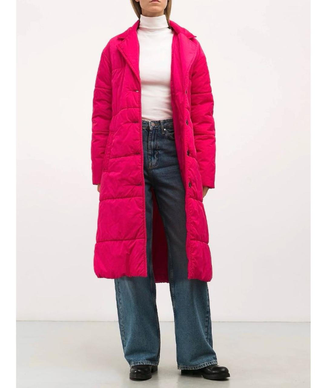 MSGM Розовое полиамидовое пальто, фото 5