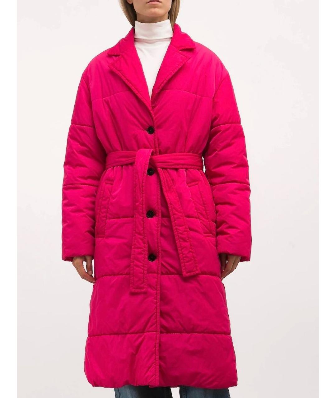MSGM Розовое полиамидовое пальто, фото 8