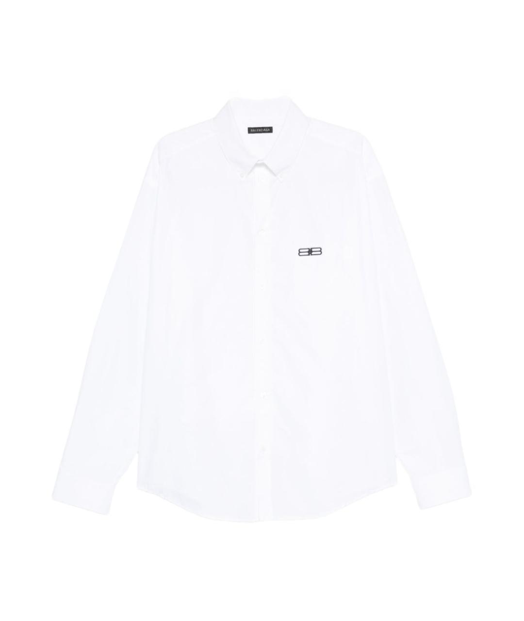 BALENCIAGA Белая хлопковая кэжуал рубашка, фото 1