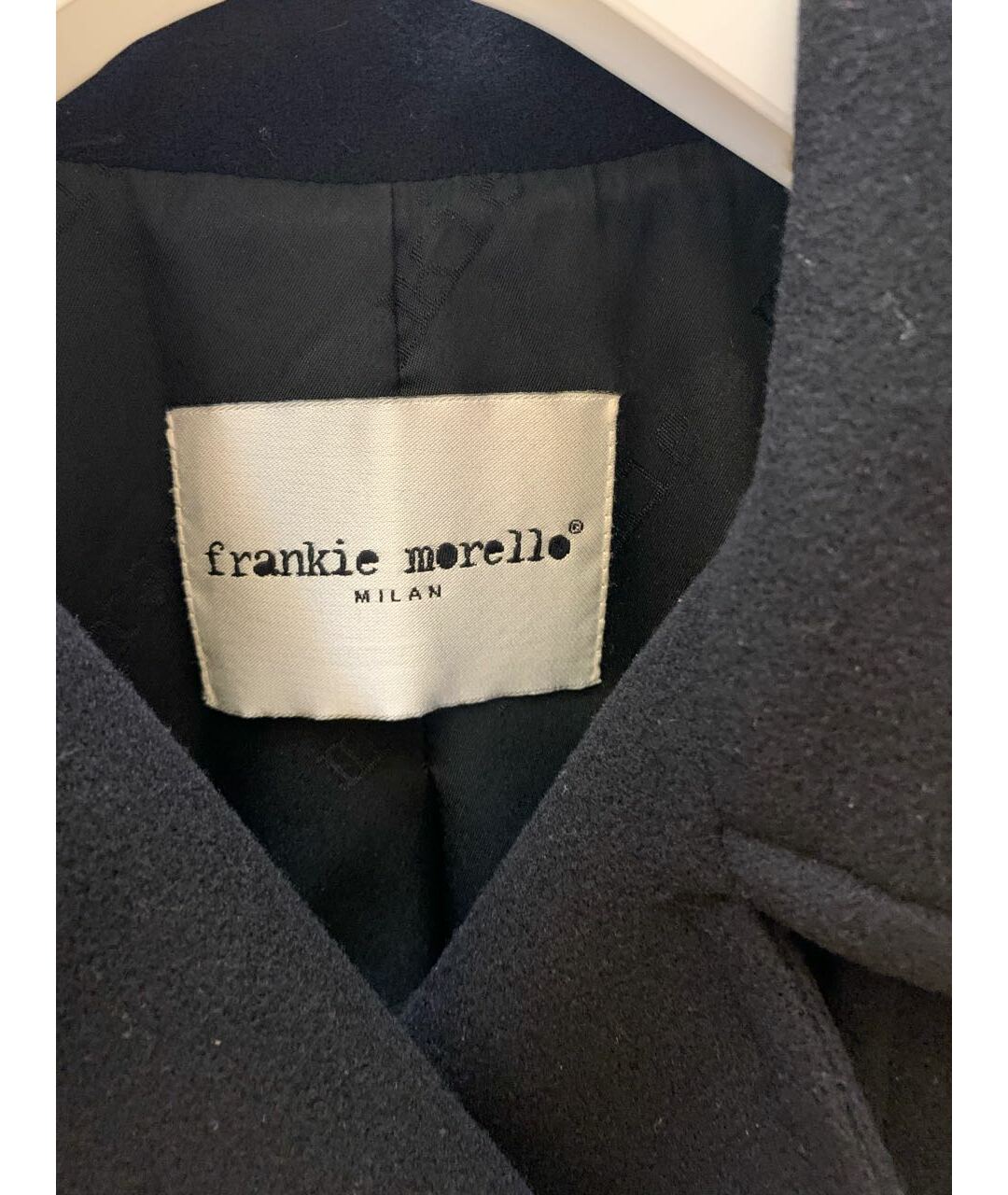 FRANKIE MORELLO Черное шерстяное пальто, фото 6