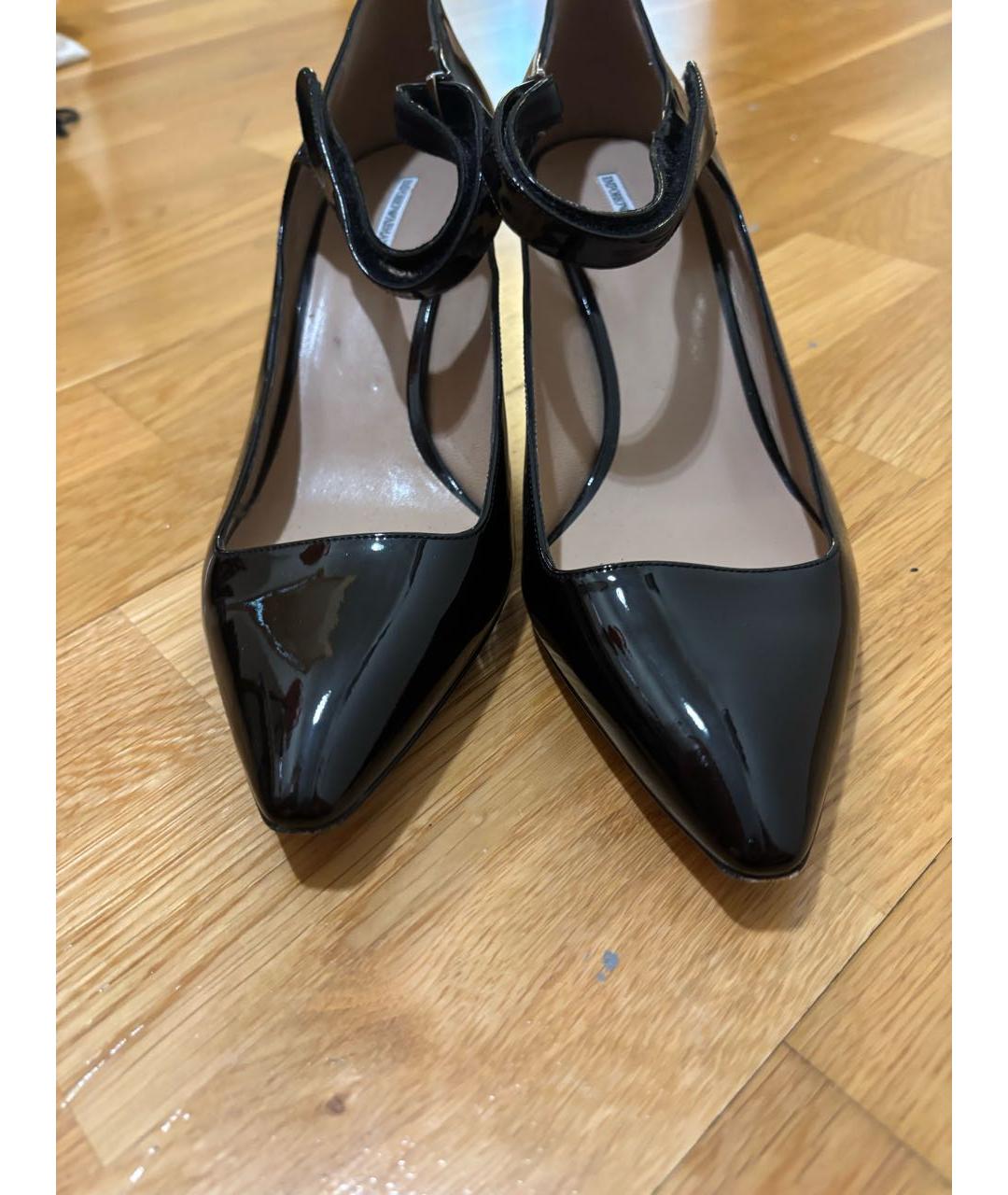 EMPORIO ARMANI Черные туфли из лакированной кожи, фото 2