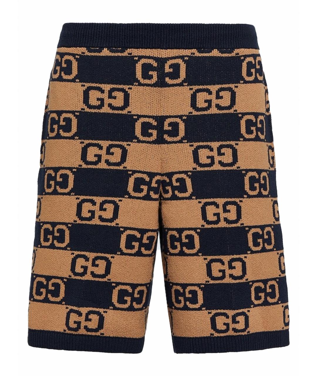 GUCCI Бежевые хлопковые шорты, фото 1