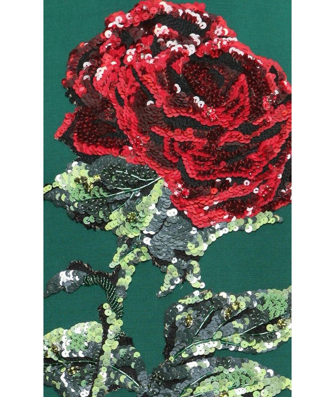 DOLCE&GABBANA Зеленые повседневное платье, фото 2